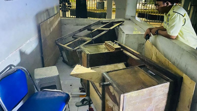 Potret Pos Satpam Usai Penyerangan, (Foto:Ist)