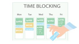 Foto Contoh Time Blocking Untuk Mahasiswa, ( Foto ; Int. )
