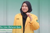 Potret Nur Intan Maharani Ilyas, Pelaksana Tugas Presiden BEM UNM,  (Foto: Int.)