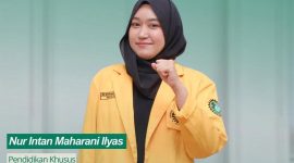 Potret Nur Intan Maharani Ilyas, Pelaksana Tugas Presiden BEM UNM,  (Foto: Int.)
