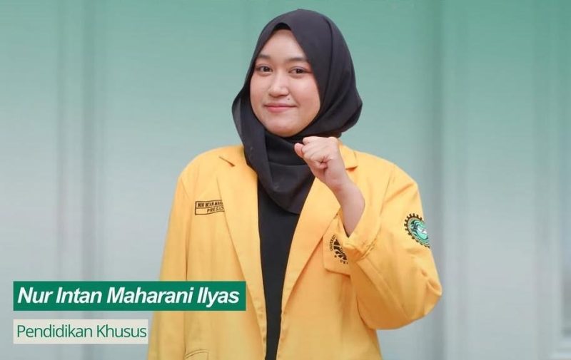 Potret Nur Intan Maharani Ilyas, Pelaksana Tugas Presiden BEM UNM,  (Foto: Int.)