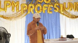 Potret Kanda Asia Ramli dalam Harlah LPM Profesi UNM, (Foto: Dok. Profesi)