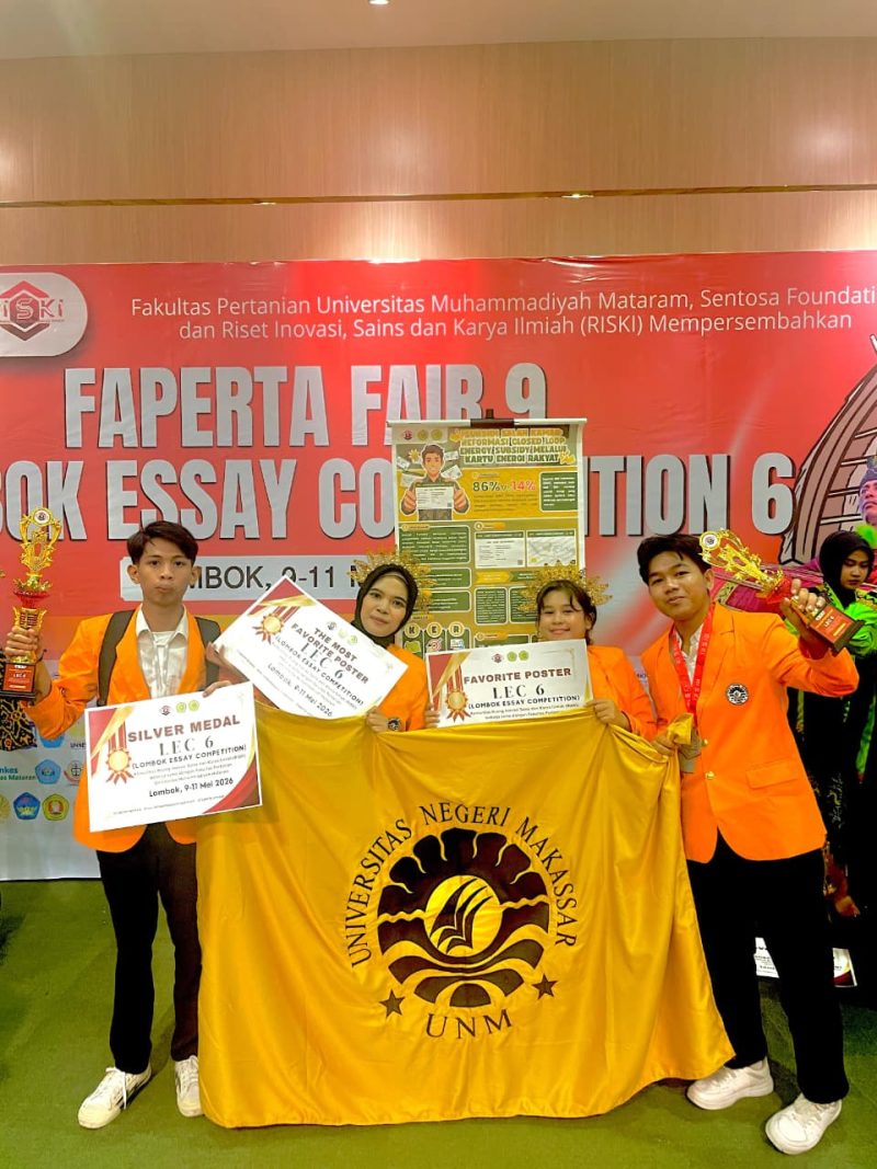 Potret Tim MP Ekolibrium Feb UNM setelah Meraih Prestasi Pada Ajang LEC 2026,(Foto:Ist.)
