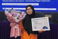 Potret Andi Mir'atul Jannah, Mahasiswa Berprestasi (Mawapres) I Universitas Negeri Makassar (UNM) Program Sarjana Tahun 2026, (Foto: Ist.)