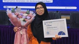 Potret Andi Mir'atul Jannah, Mahasiswa Berprestasi (Mawapres) I Universitas Negeri Makassar (UNM) Program Sarjana Tahun 2026, (Foto: Ist.)