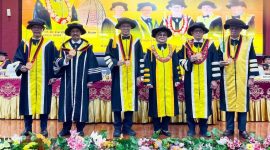 Potret Lima Guru Besar FIKK Bersama Plt Rektor, (Foto: Int.)