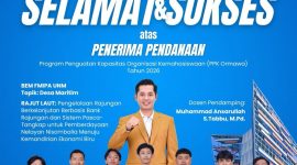 Potret tim BEM FMIPA UNM bersama dosen pendamping berhasil meraih pendanaan PPK Ormawa 2026, (Foto: Int.) 