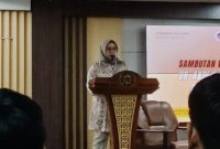 Potret Sambutan Wakil Dekan Tiga FISH, (Foto: Muhammad Syarief)