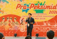 Potret Fransiskus Brayen saat lomba, (Foto; Ist)