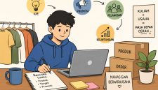 Ilustrasi Mahasiswa Merancang Strategi Wirausaha, (Foto: Int)