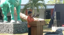 Potret Presiden BEM KEMA FSD dalam sambutannya, (Foto : Ist)