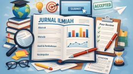 Ilustrasi Jurnal Ilmiah, (Foto: Ai.)