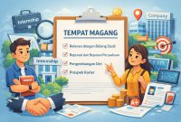 Ilustrasi Memilih Tempat Magang, (Foto: Ai.)