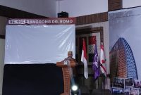 Potret Sambutan Pimpinan Komite II DPD RI Sulawesi Selatan dalam Acara Malam Puncak Gugusdepan ke-48 Pramuka UNM, (Foto: Ist.)