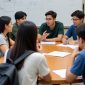 Ilustrasi Mahasiswa Organisasi yang Sedang Rapat, (Foto: Ai.)