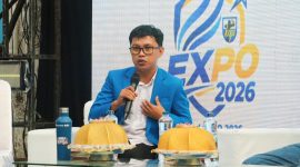 Potret Sofyan Basri dalam Kegiatan KNPI Expo, (Foto: Kirei Augusta Aunatullah Uzhma)