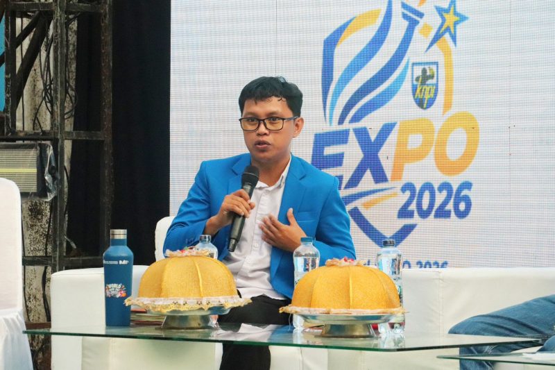 Potret Sofyan Basri dalam Kegiatan KNPI Expo, (Foto: Kirei Augusta Aunatullah Uzhma)