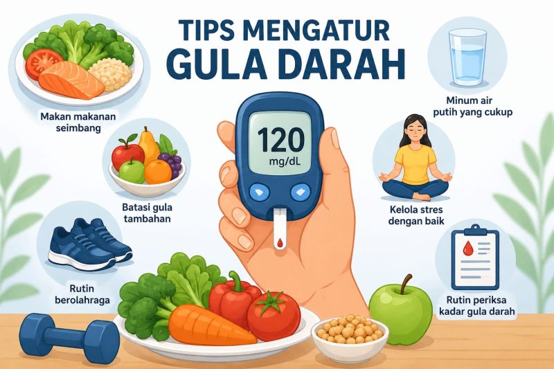 Ilustrasi mengatur gula darah, (Foto: Ai.)