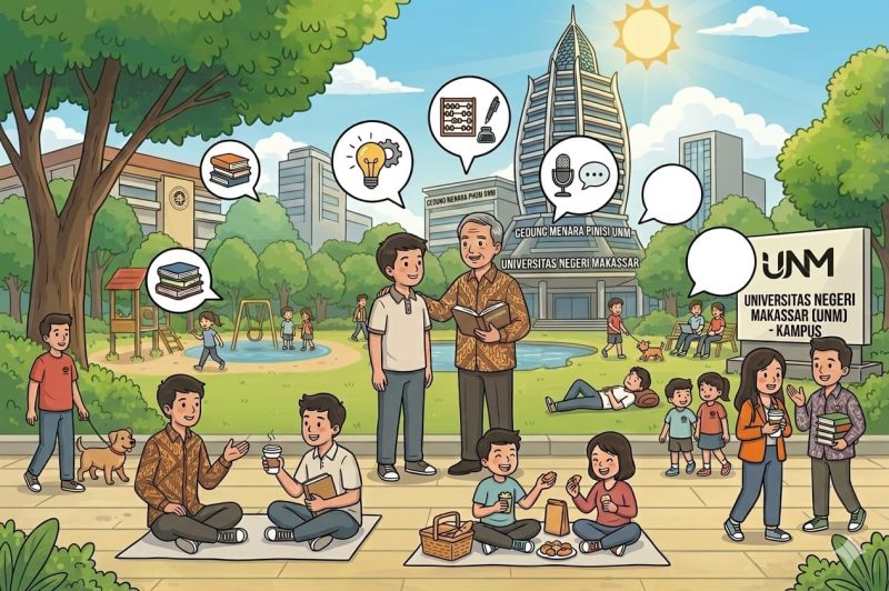 Ilustrasi pertemanan sehat di lingkungan kampus, (Foto: Ai.)