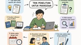 Roadmap Ilustrasi Penerapan Trik Penelitian untuk Mahasiswa, (Foto: Int.)