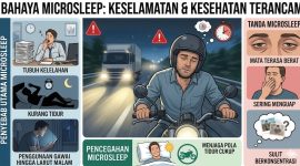 Ilustrasi Mengenai Bahaya, Penyebab, Tanda, dan pencegahan Microsleep, (Foto: AI.)