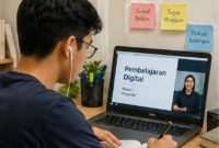 Ilustrasi Digitalisasi dalam Pendidikan, (Foto: Ai.)