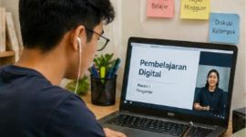 Ilustrasi Digitalisasi dalam Pendidikan, (Foto: Ai.)