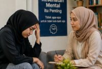 Ilustrasi Kesadaran Mental Mahasiswa, (Foto: Ai.)