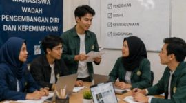 Ilustrasi Mahasiswa dalam Sebuah Organisasi, (Foto: Ai.)