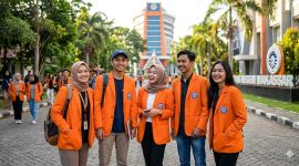 Ilustrasi Sekolompok Mahasiswa yang akan Melaksanakan Program Magang, (Foto: Ai.)