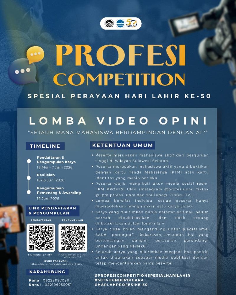 Pamflet Profesi Competition, (Foto: Ist.)