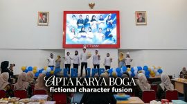Potret Saat Para Peserta Kategori Savory Menujukkan Hasil Karya di Atas Podium Dekanat FT, (Foto: Int.)