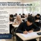 Ilustrasi mahasiswa yang tengah mengikuti Ujian Akhir Semester (UAS) di tengah persiapan mudik Lebaran. (Foto: AI)
