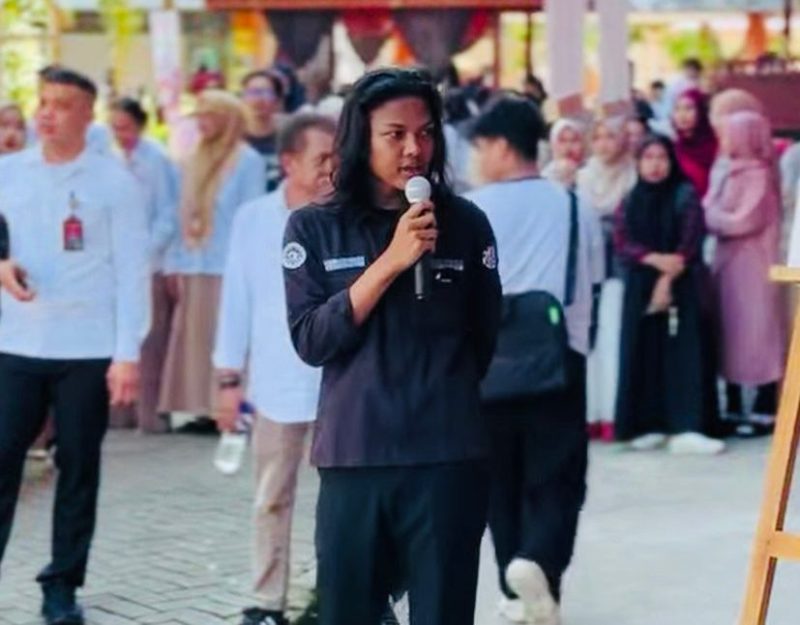 Potret Ketua Panitia Muh. Ziaul Haq dalam sambutannya, (Foto: Ist.)