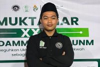 Potret Dihya Abdul Robbani sebagai Formatur Ketua Umum terpilih Pusdamm BEM FBS UNM, (Foto: Muhammad Nasruddin)