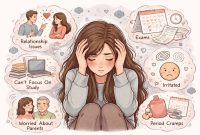 Ilustrasi Seseorang yang Terganggu dengan Kesehatan Mental, (Foto: AI.)