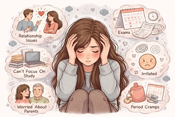 Ilustrasi Seseorang yang Terganggu dengan Kesehatan Mental, (Foto: AI.)