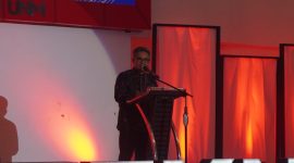 Potret Dekan Fakultas Teknik Saat Memberikan Sambutan, (Foto: Alyani Fajrina Nursyabri)