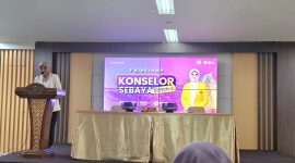 Potret Plt. Rektor UNM saat Membuka Kegiatan Pelatihan Konselor Sebaya Batch 3, (Foto: Ist.)