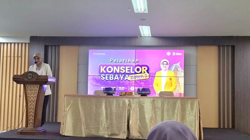 Potret Plt. Rektor UNM saat Membuka Kegiatan Pelatihan Konselor Sebaya Batch 3, (Foto: Ist.)