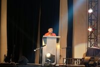 Potret Dekan Fakultas Psikologi Saat Menyampaikan Sambutan, (Foto: Nur Hafizhah)