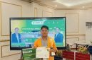 Potret Aril Juara II Cabang Lomba Media Pembelajaran Digital dalam Kegiatan FIP Ambassador 2026 (Foto:Ist.)