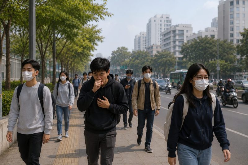 Ilustrasi Gejala Batuk yang Dapat Muncul Akibat Paparan Polusi Udara, (Foto: Int.)