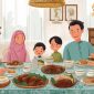 Ilustrasi Makan Bersama Setelah Shalat Idul Adha, (Foto: Ai.)