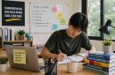 Ilustrasi Mahasiswa Mengisi Waktu Liburan, (Foto: Ai.)