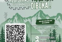 Pamflet Open Registrasi Trail Run, (Foto: Int.)