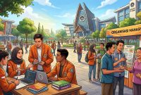 Ilustrasi Aktivitas Mahasiswa Selama Masa Libur Semester, (Foto: AI.)