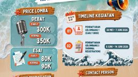Pamflet Open Registration Lomba, (Foto: Int.)