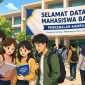 Ilustrasi Mahasiswa Baru Bersama Teman, (Foto: AI)