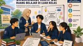 Ilustrasi Organisasi yang Menjadi Ruang Belajar Bagi Mahasiswa di Luar Kelas (Foto: Ai)